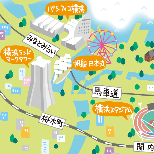 横浜の地図